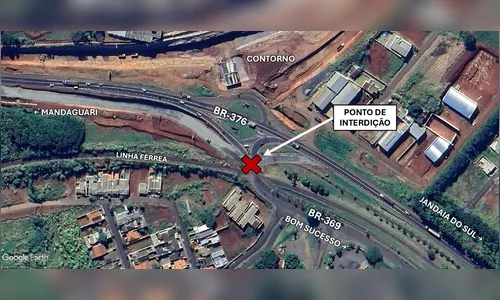 Viapar anuncia interdição no trevo de Jandaia do Sul para Bom Sucesso