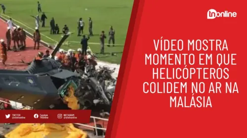 Vídeo mostra momento em que helicópteros colidem no ar na Malásia