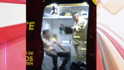 Vítima foi socorrida pelos bombeiros