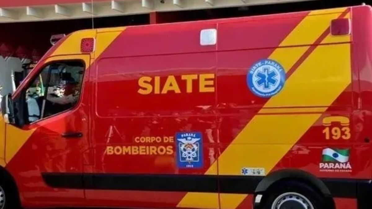 Motociclista de 18 anos sofre fratura no pé após acidente em Apucarana