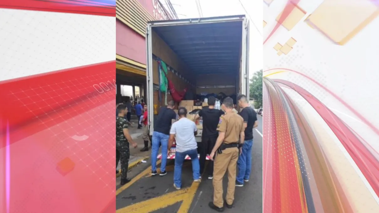 10º BPM faz entrega de donativos às vítimas das enchentes no RS