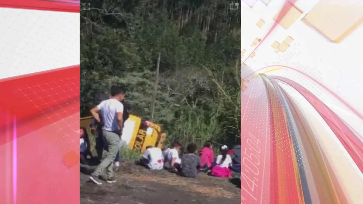 Ônibus transportava crianças e adolescentes