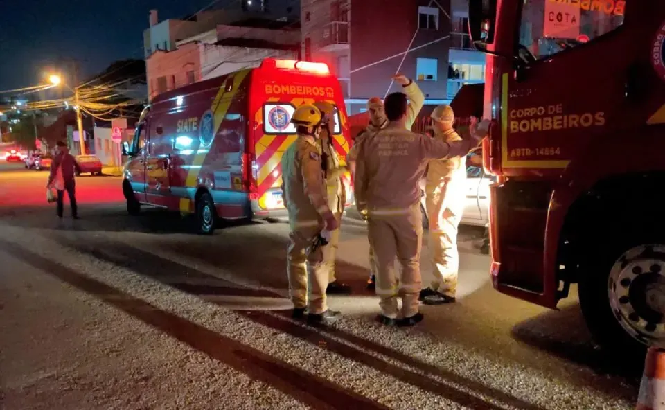 Acidente foi registrado em um edifício na Rua Lamenha Lins