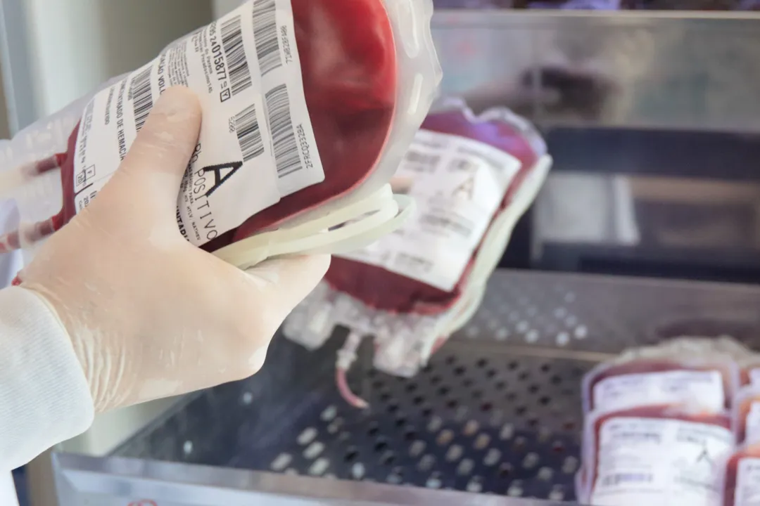 As bolsas de sangue e plaquetas partiram no fim da manhã do Aeroporto do Bacacheri