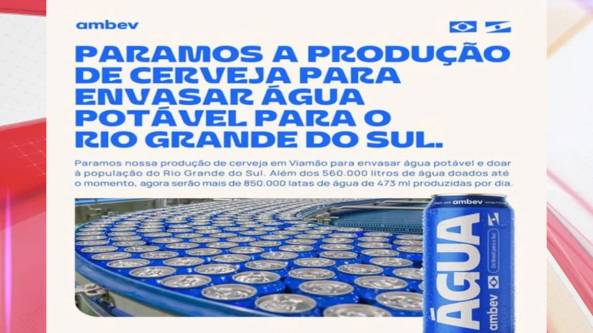 Comunicado feito pela empresa na Ambev