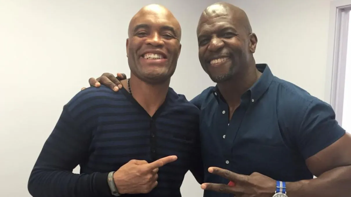 Ex-lutador Anderson Silva e o ator Terry Crews