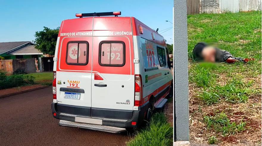 Homem encontrado em lote baldio chama a atenção de moradores