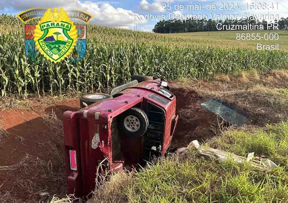 O acidente ocorreu na tarde de sábado