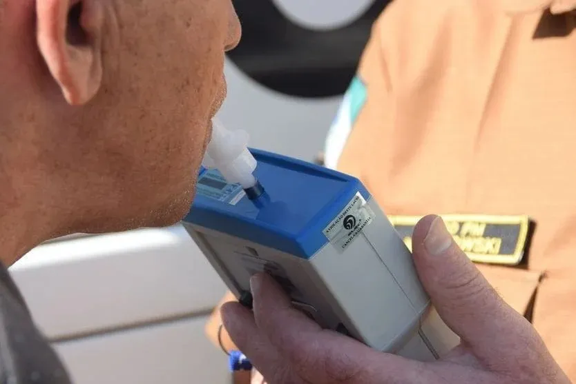 O teste do bafômetro apresentou um índice de 0,74mg/L