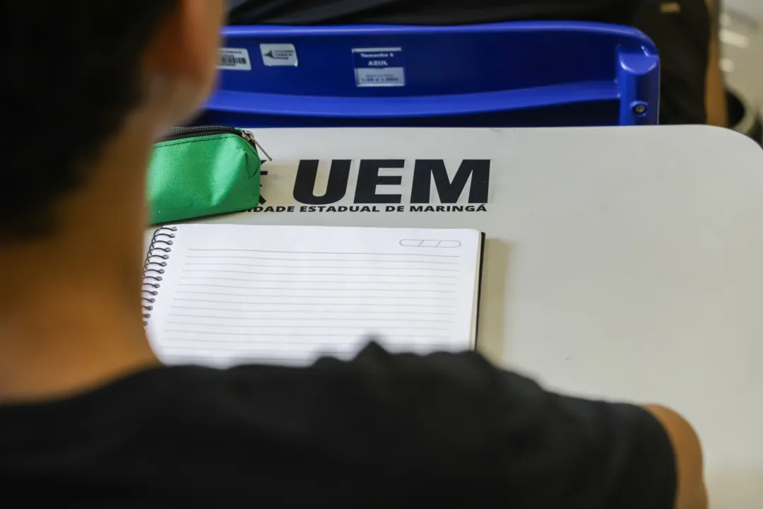 Sala de aula da Universidade Estadual de Maringá (UEM).