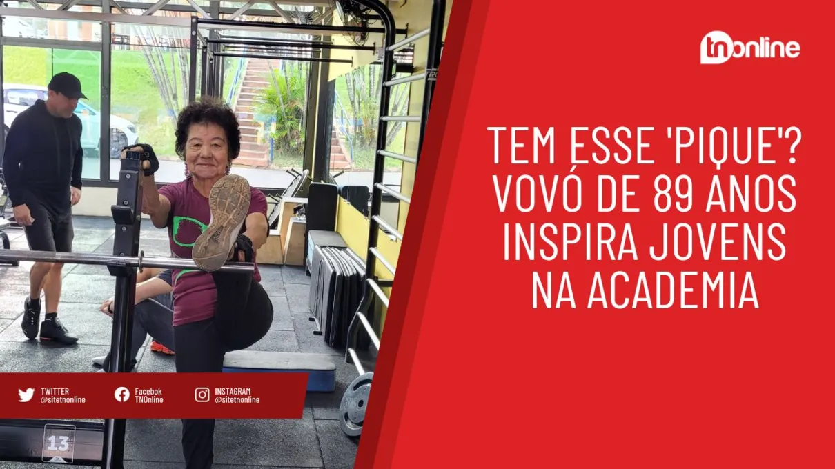 Tem esse 'pique'? Vovó de 89 anos inspira jovens na academia