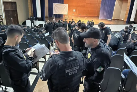 A ação contou com o apoio da Polícia Militar do Paraná (PMPR) e da Polícia Civil de Santa Catarina (PCSC)