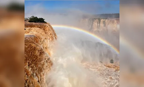 Vazão das Cataratas atinge cerca de  5 milhões de litros por segundo