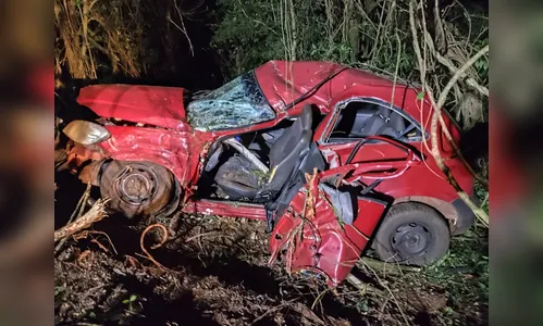 Acidente na PR-281 deixa motorista de Celta ferido e em estado grave
