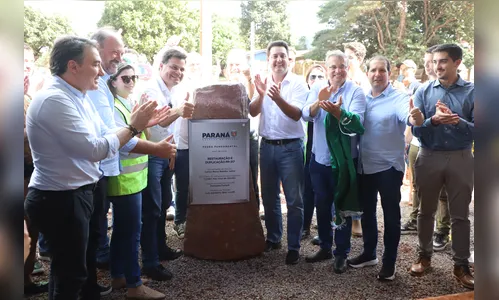 Governador lança pedra fundamental da duplicação da PR-317