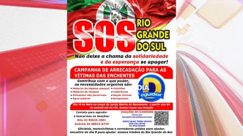 Campanha é voltada para ajudar moradores do Rio Grande do Sul