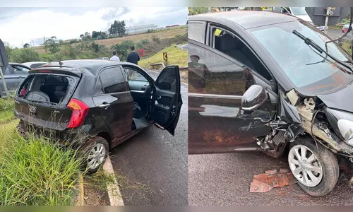 Vídeo: carro capota após saída de pista próximo à entrada do 'Pirapó'