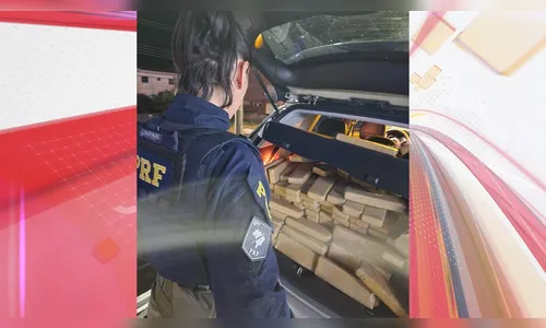 PRF recupera SUV roubado com quase meia tonelada de maconha no PR