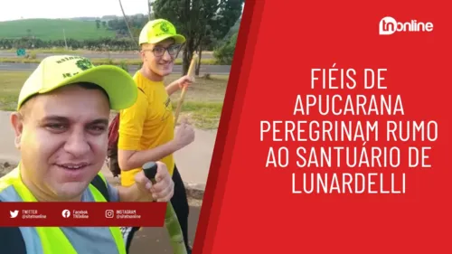 Fiéis de Apucarana peregrinam rumo ao Santuário de Lunardelli