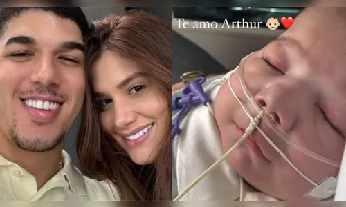 Filho de Zé Vaqueiro e Ingra Soares recebeu alta