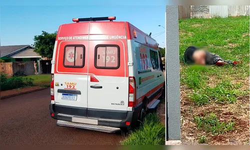 Com as calças arriadas, homem embriagado é encontrado dormindo em lote