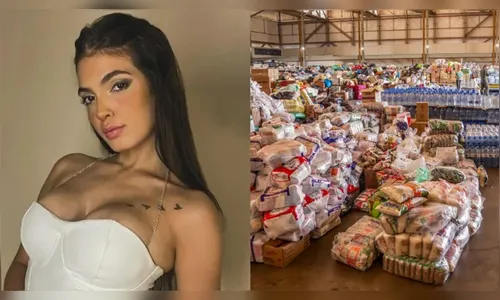 Influenciadora manda nudes para quem doar ao RS