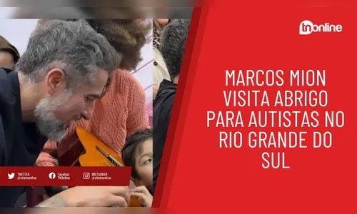 Marcos Mion visita famílias atípicas que perderam moradias no RS