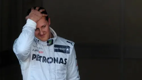 Michael Schumacher na época da Mercedes na Fórmula 1