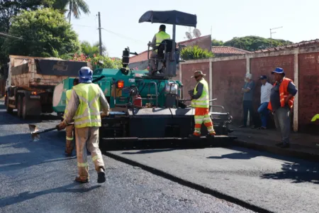 Novo recape já chegou na Rua Avinhado (Vila Nova) e Rua Patativa (Jardim Bandeirantes), favorecendo para o acesso à nova transposição do Bandeirantes