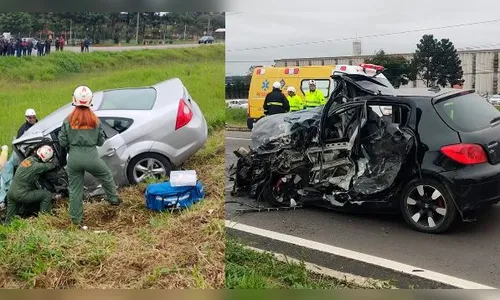Acidente deixa um morto e quatro feridos em Curitiba