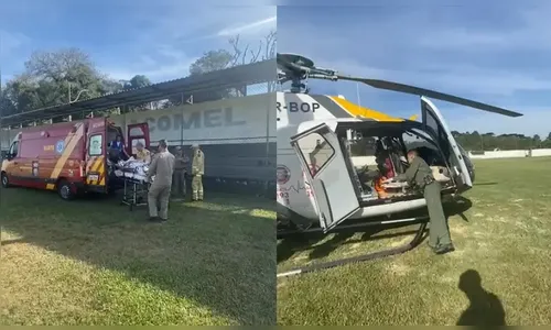 Homem fica em estado grave após pneu estourar durante calibragem