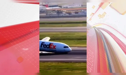 Avião arrasta fuselagem na pista após problema com trem de pouso; veja