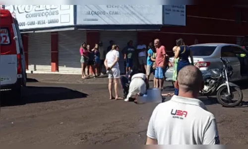 Motociclista fica ferida em acidente com carro em São João do Ivaí