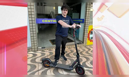 Empresa oferece patinete elétrico para locomoção de funcionários