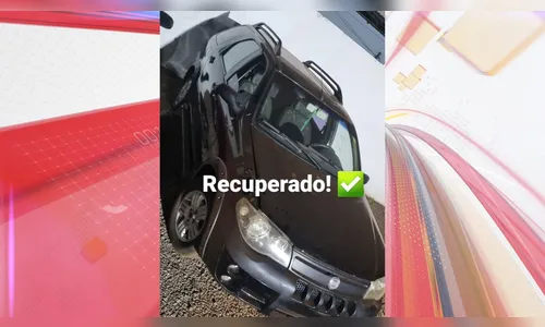 Carro furtado é recuperado pela Rotam em estrada rural de Arapongas
