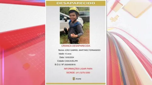 Polícia faz buscas por menino de 10 anos desaparecido no PR