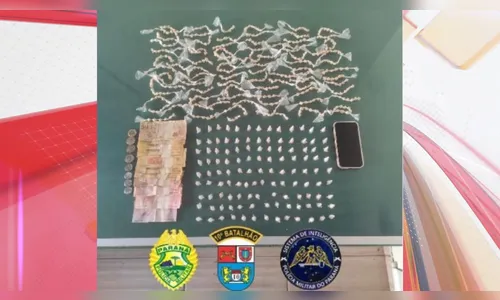 PM apreende 503 pedras de crack e 118 pinos de cocaína em Marilândia