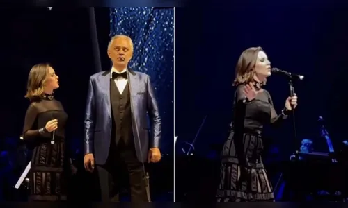 Sandy foi convidada por Andrea Bocelli para participação em show
