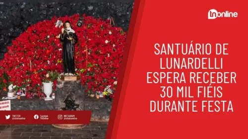 Santuário de Lunardelli espera receber 30 mil fiéis durante festa