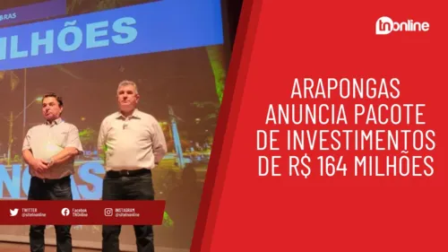 Sérgio Onofre anuncia pacote de obras em Arapongas