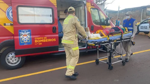 Siate dos bombeiros socorreu o homem