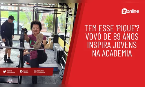 Tem esse 'pique'? Vovó de 89 anos inspira jovens na academia