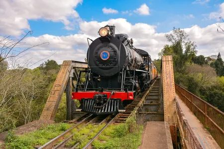 Trem dos Tropeiros: locomotiva a vapor percorre trajeto repleto de história a partir da Lapa