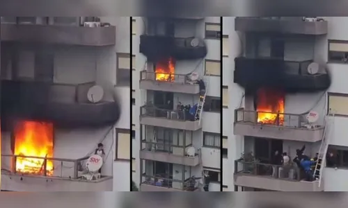 Em resgate emocionante, vizinhos salvam menino de incêndio no RS