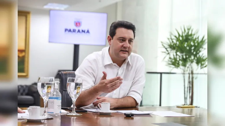 O governador Carlos Massa Ratinho Junior