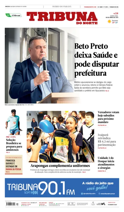 Edição do dia 6 de junho de  2024