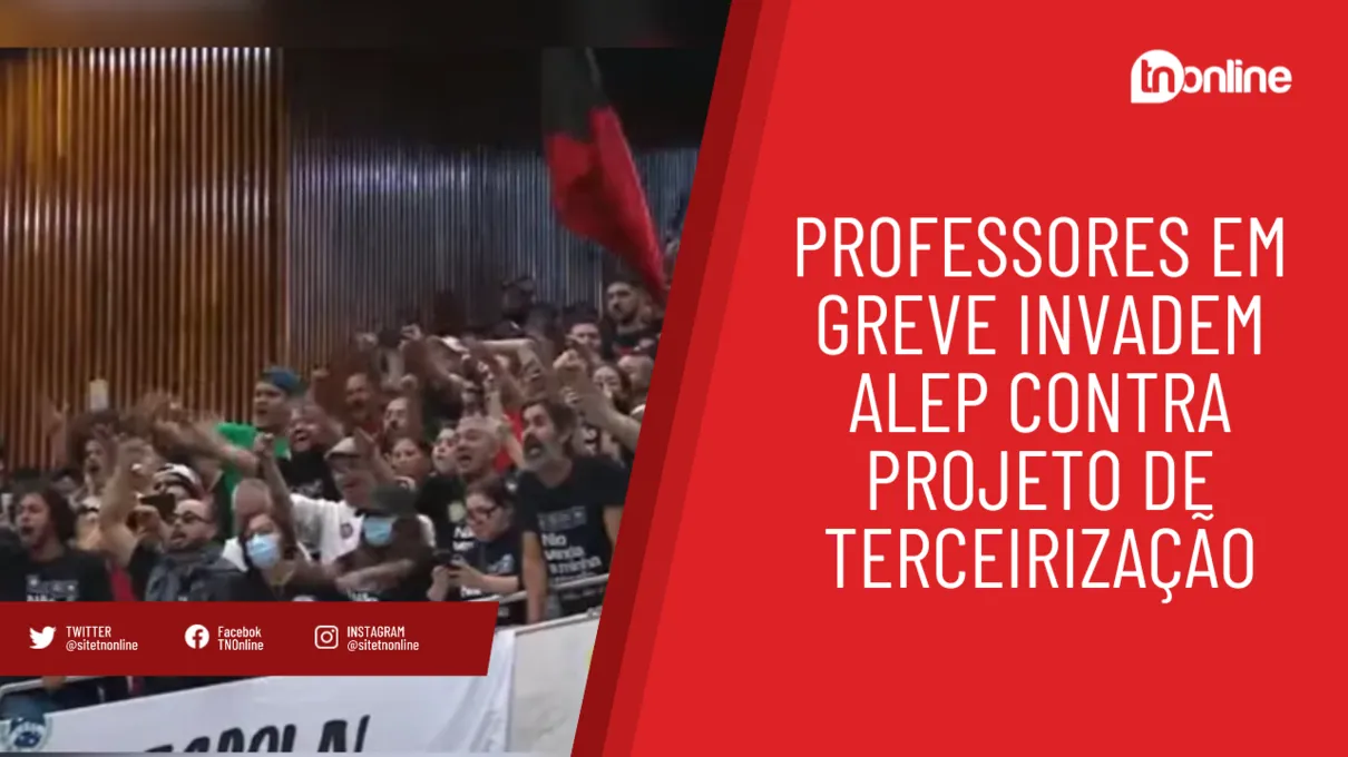 Manifestantes invadem prédio da Alep durante greve dos professores