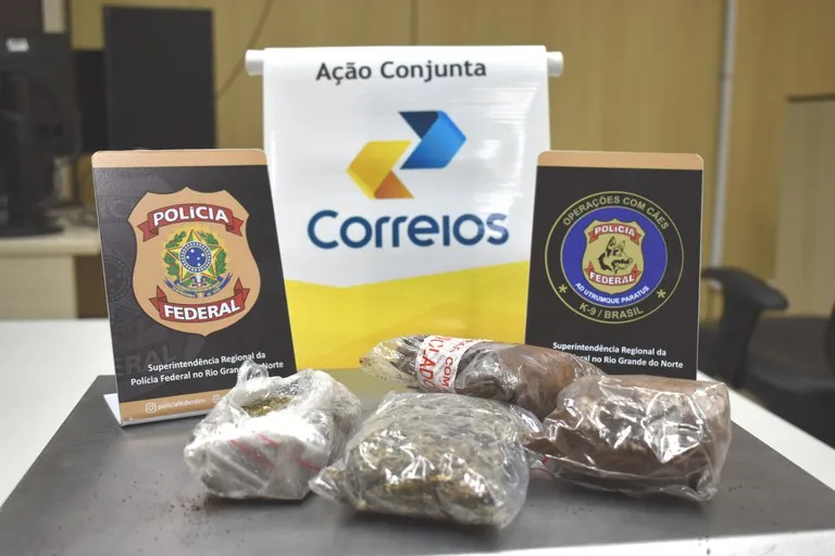 Polícia Federal apreende maconha enviada pelos Correios