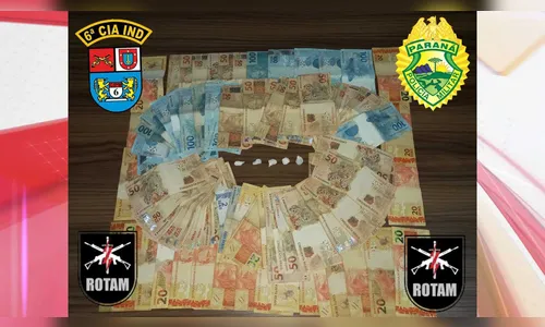 Operação da Rotam apreende cocaína e dinheiro em Jardim Alegre