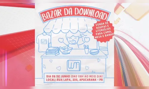 Associação Download promove bazar no próximo sábado (8)